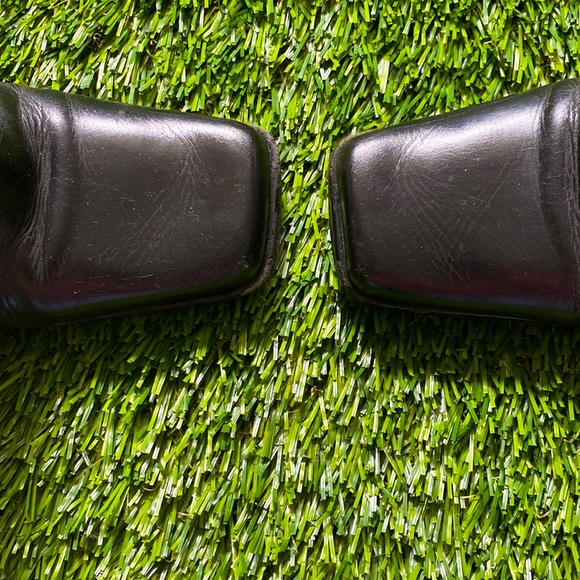 Zara black leather. Squared toed. Bought them in Spain.  39 but are 38.5 US. - Picture 5 of 7